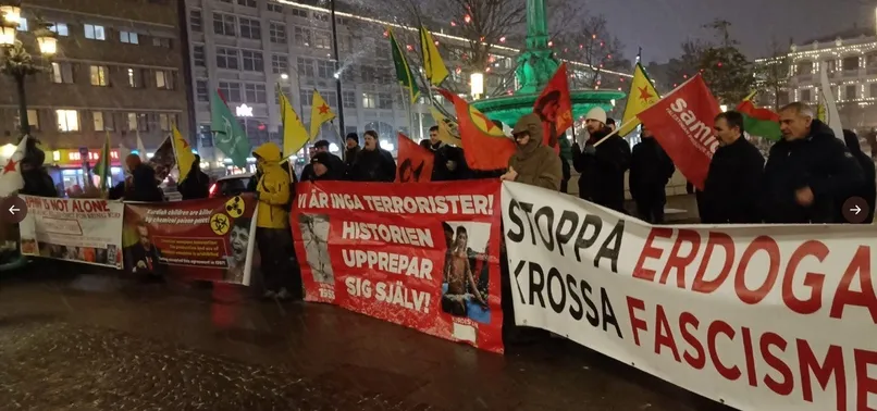 İsveç ve İsviçre'de skandal! PKK/YPG ve FETÖ birlikte gösteri yaptı: İadesi istenen Bülent Keneş de boy boy poz verdi!