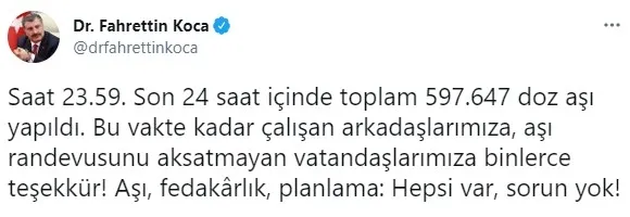 Bakan Fahrettin Koca müjdeledi! Yeni rekor geldi - 7