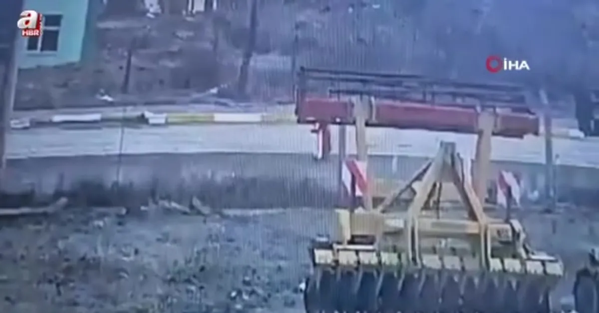 Feci kaza anı kamerada