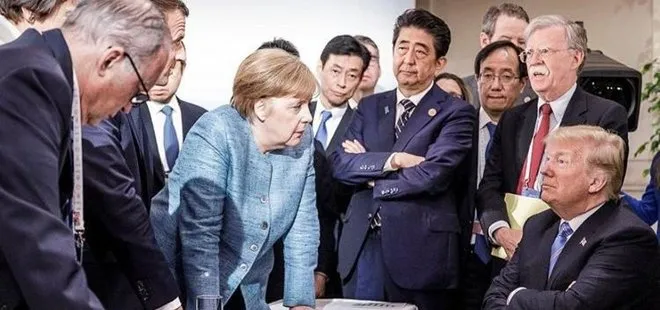 Trump Merkel’e şeker fırlatmış