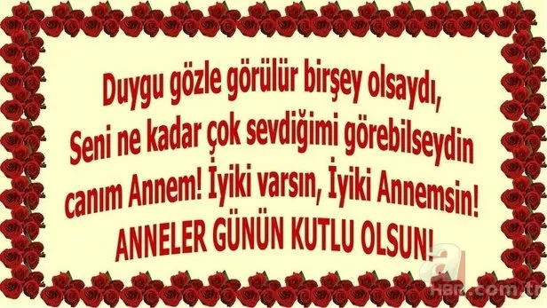 Anneler Günü Kutlu Olsun Mesajları 2024 | 12 Mayıs Anneler Gününde en anlamlı, farklı, sevgi dolu mesajlar ve sözler! Instagram, WhatsApp, Facebook... 11