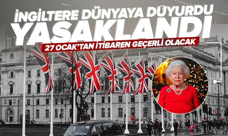 İngiltere’den flaş karar! 27 Ocak’tan itibaren geçerli olacak