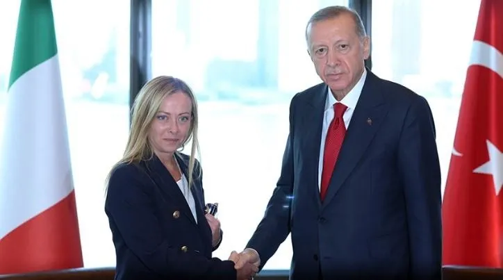 BAŞKAN ERDOĞAN MELONİ’Yİ KABUL ETTİ