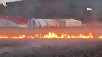 Putka Gölü’nde korkutan yangın!