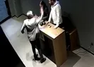 Patrondan çalışanlarına “ayağa kalkmadın” dayağı kamerada
