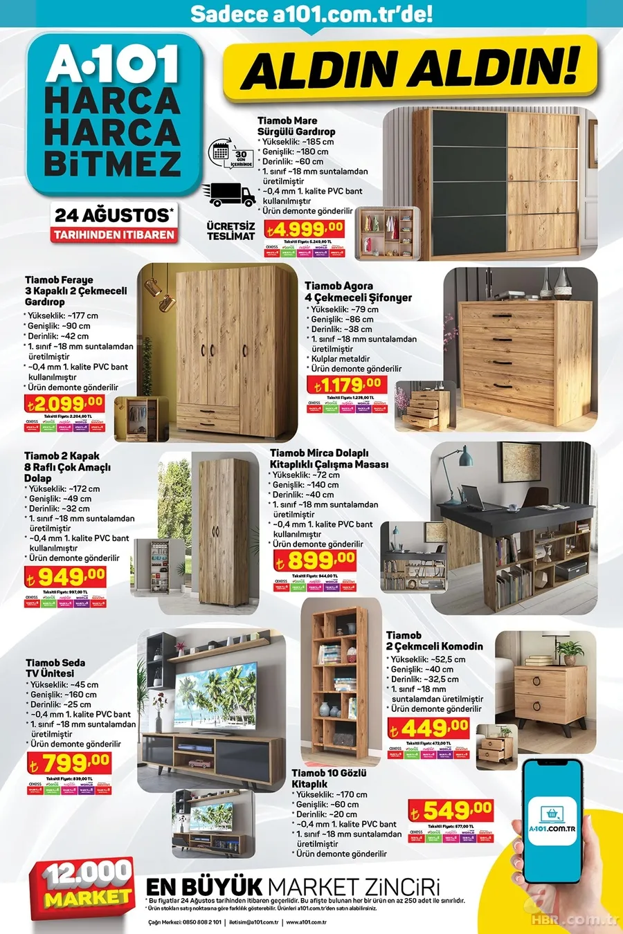 A101 24 Ağustos aktüel ürünler kataloğu! Tam 16 sayfa üründe indirim yapıldı 18