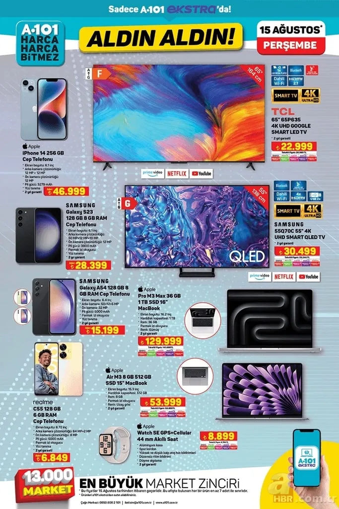 15 Ağustos A101 kataloğu 2024 | Aldın Aldın denildi ürünleri gören koştu: Elektrikli moped, 6500 flat tiny house, çekme karavan... 15