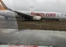 Pistten çıkan Pegasus uçağından yolcular böyle tahliye edildi