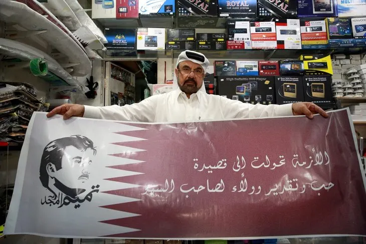 Katar’da Erdoğan posterlerine yoğun ilgi