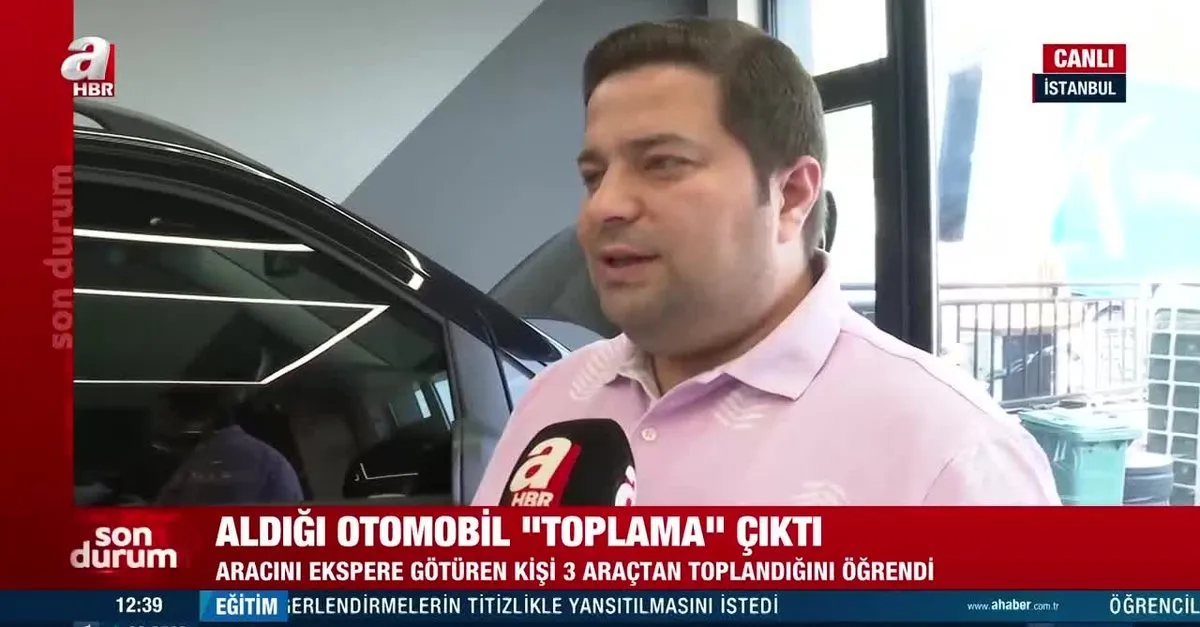 Aldığı otomobil toplama çıktı