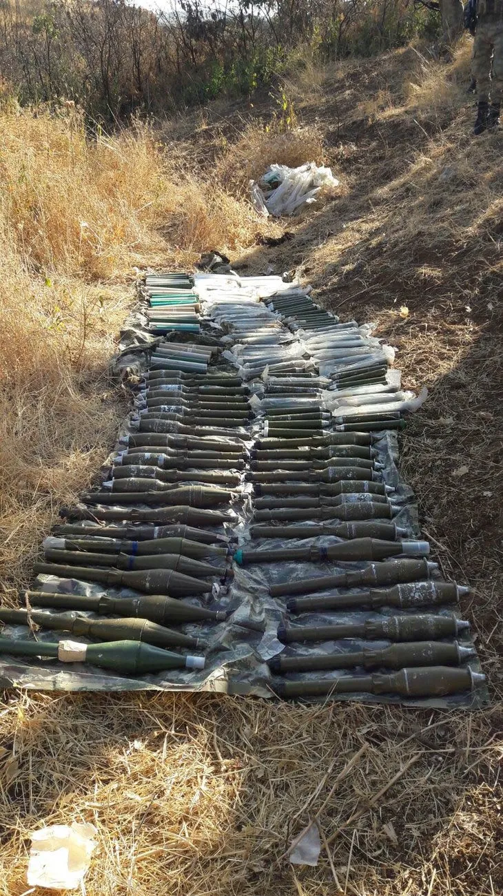 PKK’nın toprağa gömülü cephanesi ele geçirildi