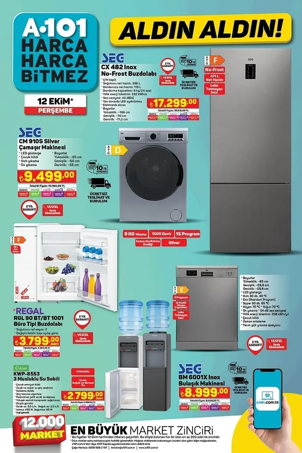 14 Ekim A101 aktüel ürünler kataloğu yayınlandı! 28 bin TL’ye benzinli Moped, 179 TL’ye 5L sıvı yağ 299 TL’ye Mop Kova seti, 22 TL’ye 2kg un satışa sunuluyor