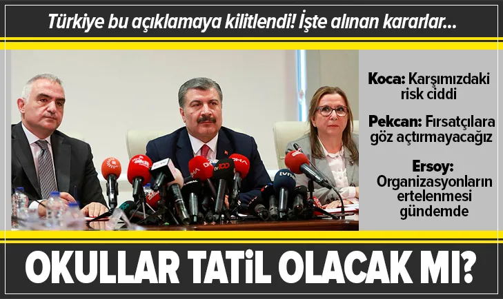 Kritik toplantı sonrası flaş açıklamalar