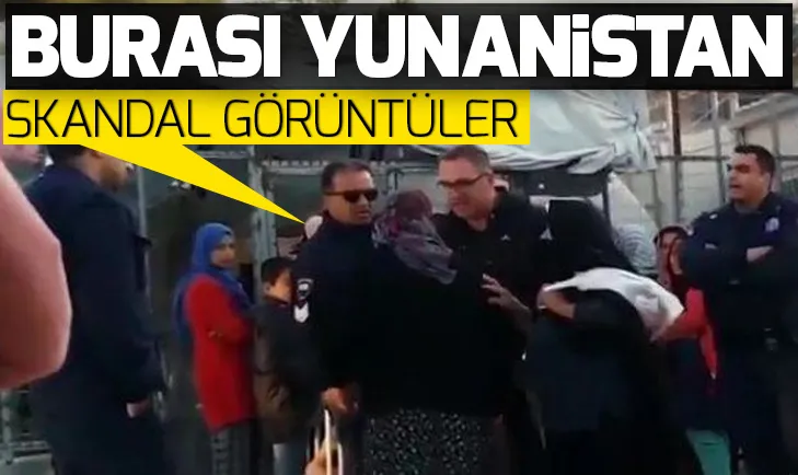 Yunan polisten yaşlı mülteci kadına hakaret dolu sözler