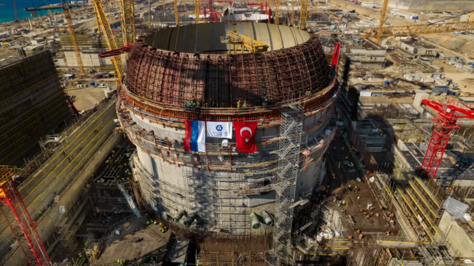 Akkuyu NGS'nin 3. ünitesinde iç koruma kabuğunun inşaatı devam ediyor