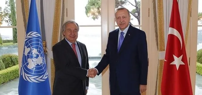 Son dakika: Başkan Recep Tayyip Erdoğan BM Genel Sekreteri ile görüştü