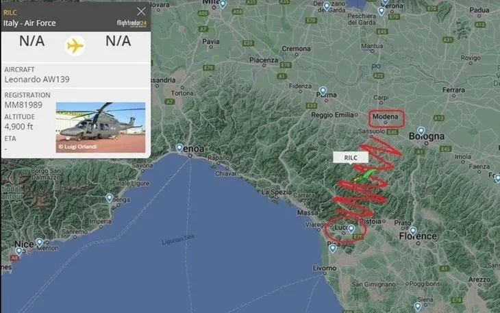 İtalya’da kaybolan helikopterde yürek burkan detay! Pilot kaza yapmadan saniyeler önce...