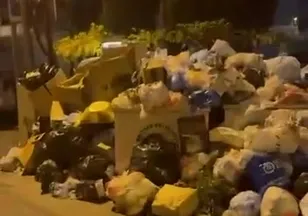 Maltepe'de sıra sıra çöp dağları!
