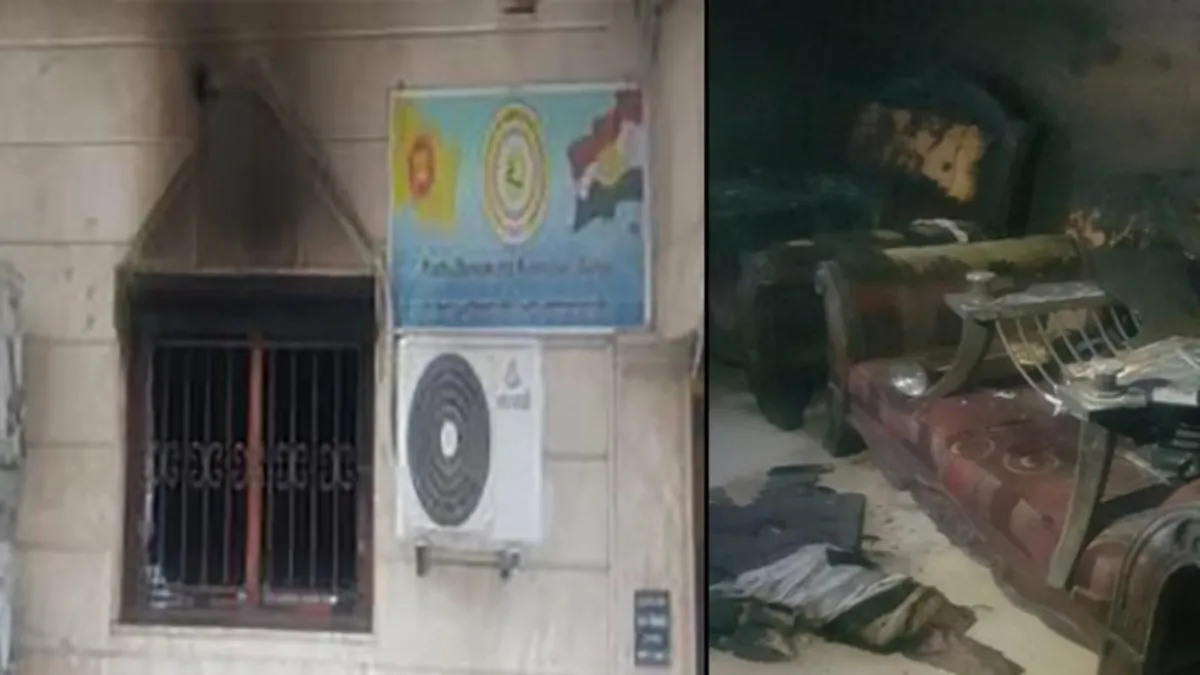 PKK'dan Suriye Kürdistan Demokrasi Partisi ne saldırı Ofisi ateşe verdiler