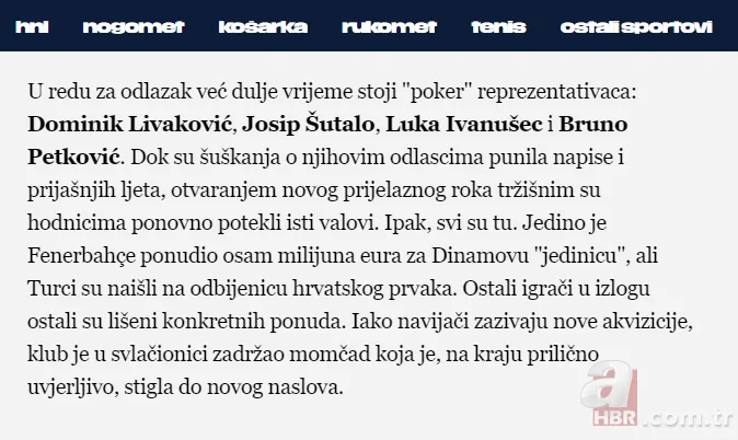 Fenerbahçe şartları zorluyor! Livakovic için yeni teklif 8