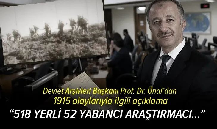 Cumhurbaşkanlığı Devlet Arşivleri Başkanı Prof. Dr. Uğur Ünal: 14 yılda Ermenistan'dan 5 araştırmacı geldi