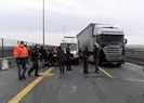 İstanbulda TIR polis aracına çarptı! TEM kapandı...