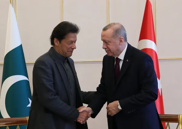 Başkan Erdoğan Cenevre'de Pakistan Başbakanı İmran Han ile görüştü - 1