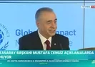 Galatasaray Başkanı Mustafa Cengiz derbi sorusuna Fetih Suresi ile yanıt verdi | Video