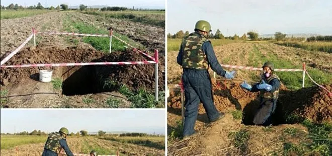 Azerbaycan’da Ermenistan tarafından atılmış patlamamış fosfor mermisi bulundu