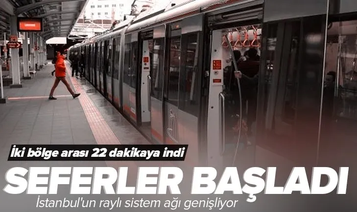 Halkalı - Bahçeşehir banliyö hattı hizmete girdi