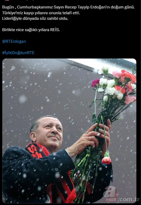 Davaya adanmış bir ömür! Başkan Erdoğan'a sosyal medyada doğum günü mesajı yağdı 9