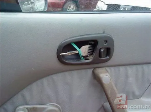 Kaza geçiren araçlarına öyle çözümler buldular ki... 25