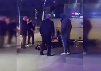 Otobüs ile motosiklet çarpıştı: 1 ölü