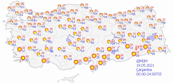 1621090690629.png Tam kapanma bitiyor ama kuvvetli yağış geliyor! Meteoroloji'den o illere son dakika uyarısı! İstanbul Ankara İzmir hava durumu... - 6