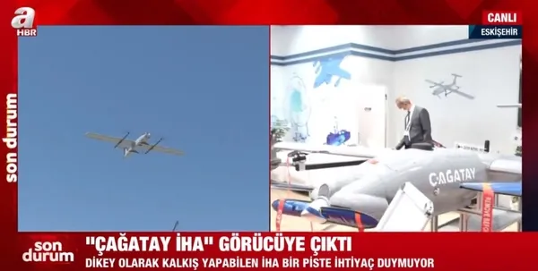 A Haber görücüye çıkan Çağatay İHA'yı görüntüledi! İşte Çağatay İHA'nın özellikleri - 4