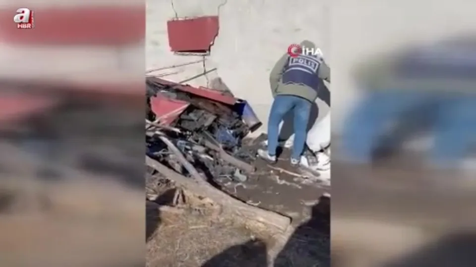 Hurdalıktan uzun namlulu silah çıktı