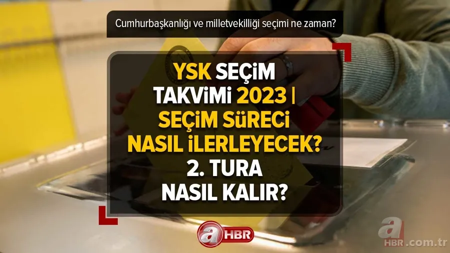 YSK SEÇİM TAKVİMİ 2023 | Cumhurbaşkanlığı ve milletvekilliği seçimi ne zaman, hangi tarihte? Seçim takvimi nasıl ilerleyecek? 2. tura nasıl kalır? 1