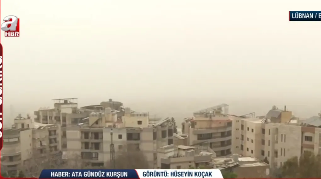 Katil İsrail Beyrut'u toz bulutuna çevirdi!