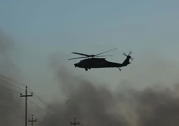 Irak'ta askeri helikopter düştü: 7 ölü