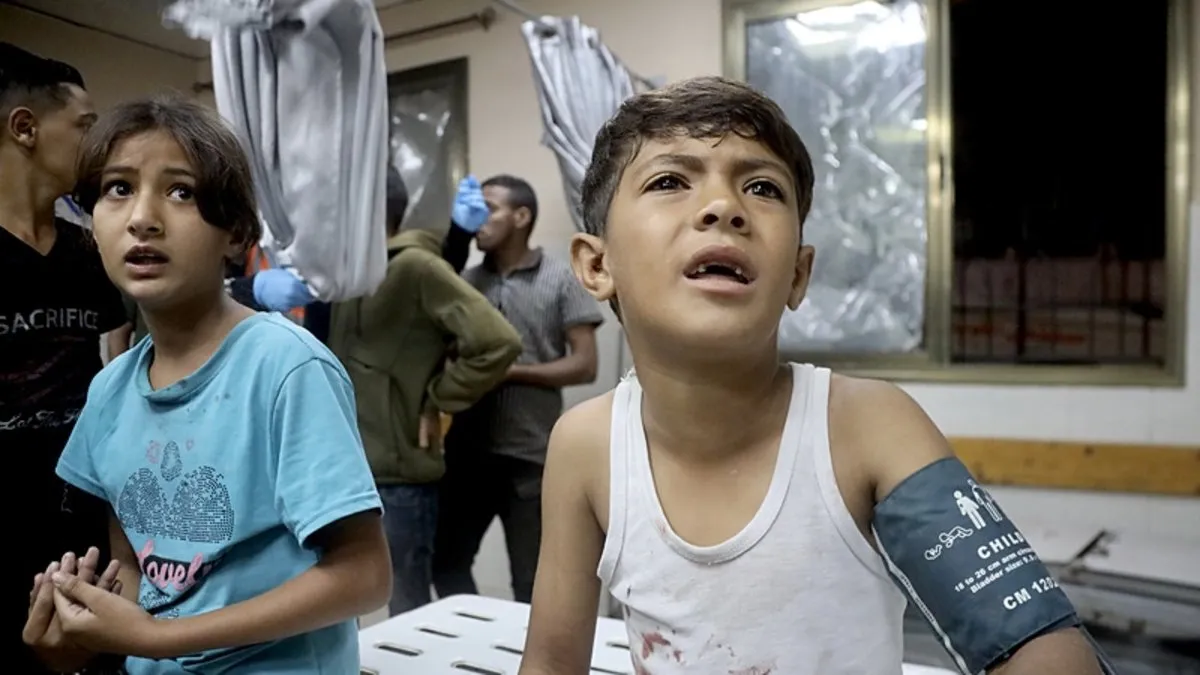 Gazze'ye gece boyu ölüm yağdı! Şehitlerin yurdundan kareler yine yürekleri dağladı