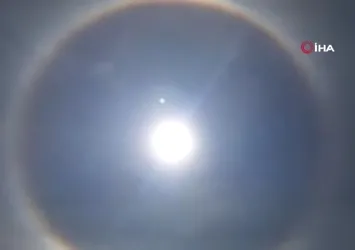Işık halkası ‘Halo’ Develi’de görüntülendi
