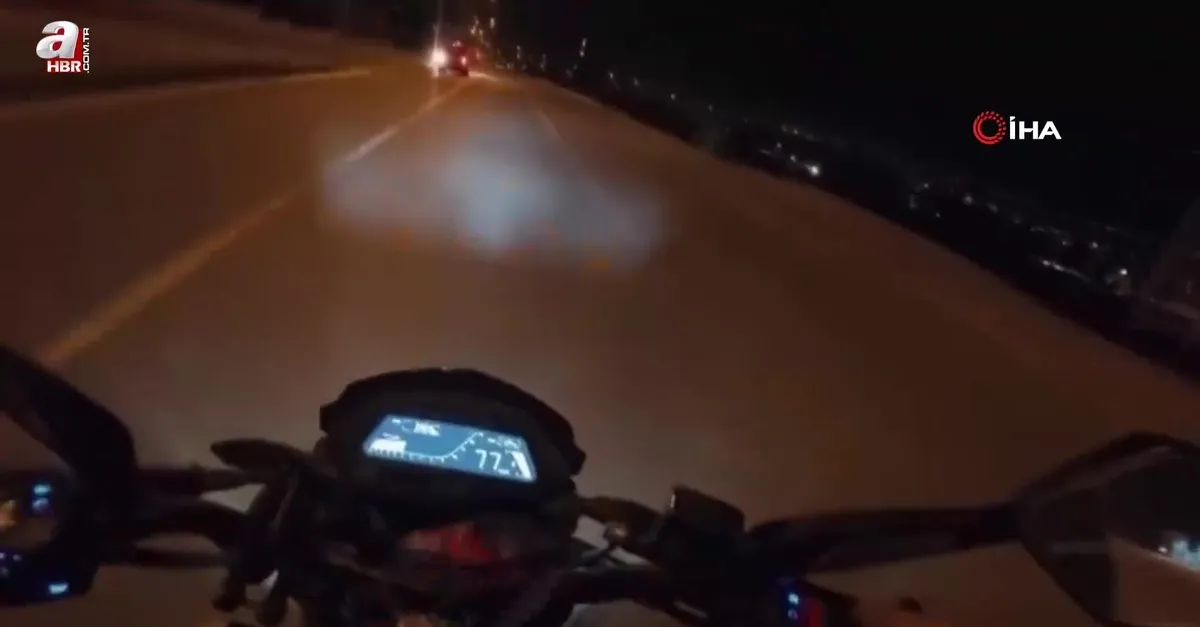 Motosikletli çiftin kaza anı kamerada