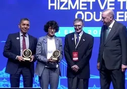 Aziz Sancar Bilim Ödülü Özlem Türeci ve Uğur Şahin'e verildi