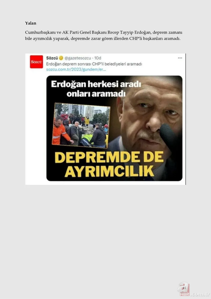 Asrın felaketinde halkın acısına acı kattılar! İşte muhalefet ile kalemşorlarının yalanları ve gerçekler 9