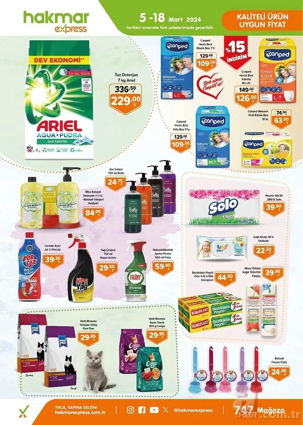 Hakmar’da Sıvıyağ, Un, Şeker, Pirinç, Tost Peyniri, Kırmızı et ve Kıymaya büyük indirim! (13-18 MART 2024) İNDİRİM KATALOĞU 10