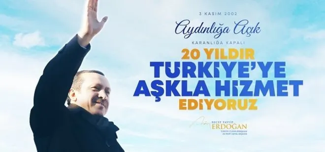 AK Parti iktidarı 20 yaşında! Başkan Erdoğan’dan mesaj: İnşallah daha nice hizmetlerimiz olacak