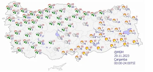 HAVA DURUMU | 64 il için alarm! AFAD, Valilik ve AKOM'dan peş peşe uyarı: Bomba siklon tehlikesi... | 25-29 Kasım 2023 - 22