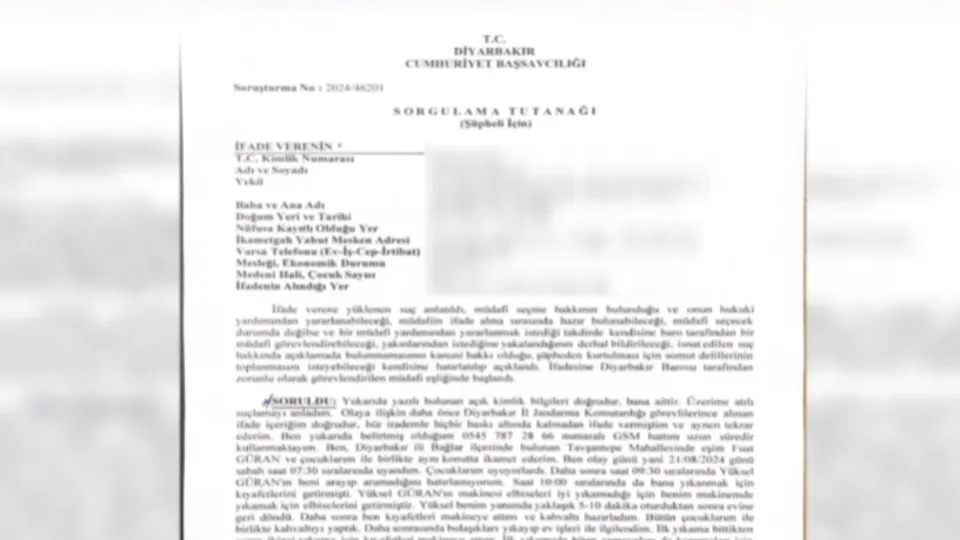 Yenge Hediye Güran’ın ifadesi A Haber’de