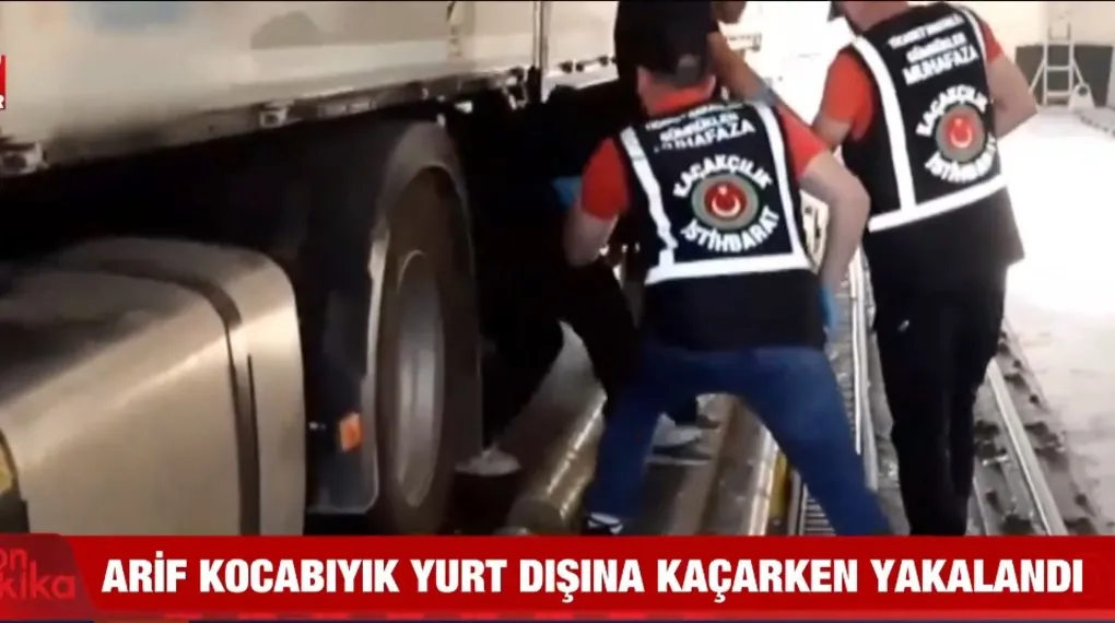 Arif Kocabıyık tır dorsesinde yakalandı!