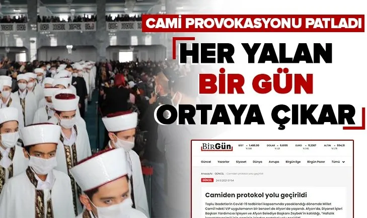 BirGün’ün ’’camiden protokol yolu geçirildi’’ yalanı elinde patladı!